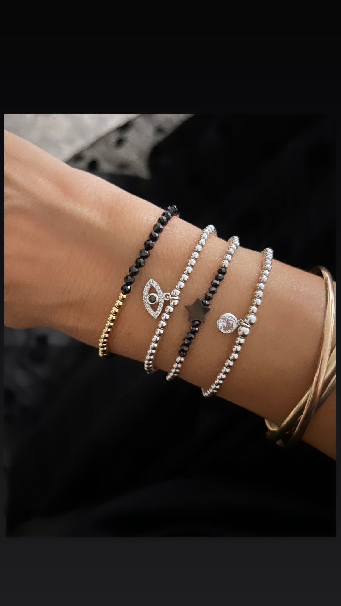 Black Spinel bracelet