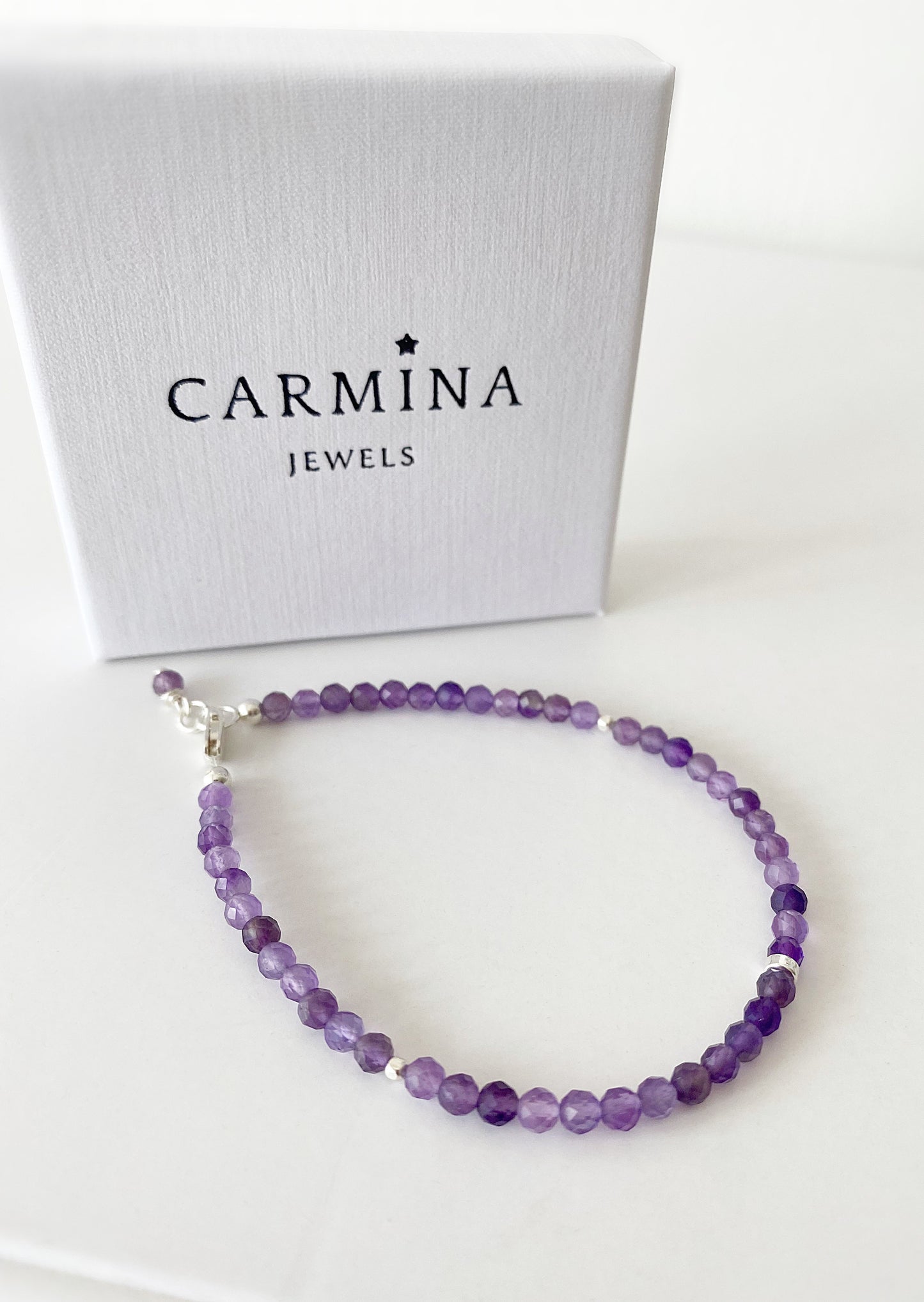 Amethyst crystal bracelet