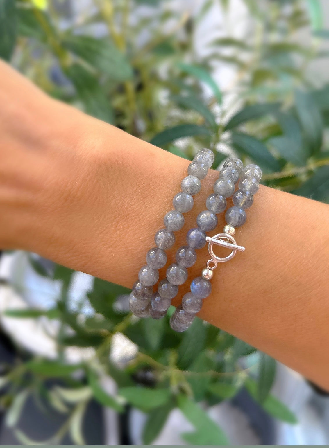 Precious bead wrap bracelet/necklace