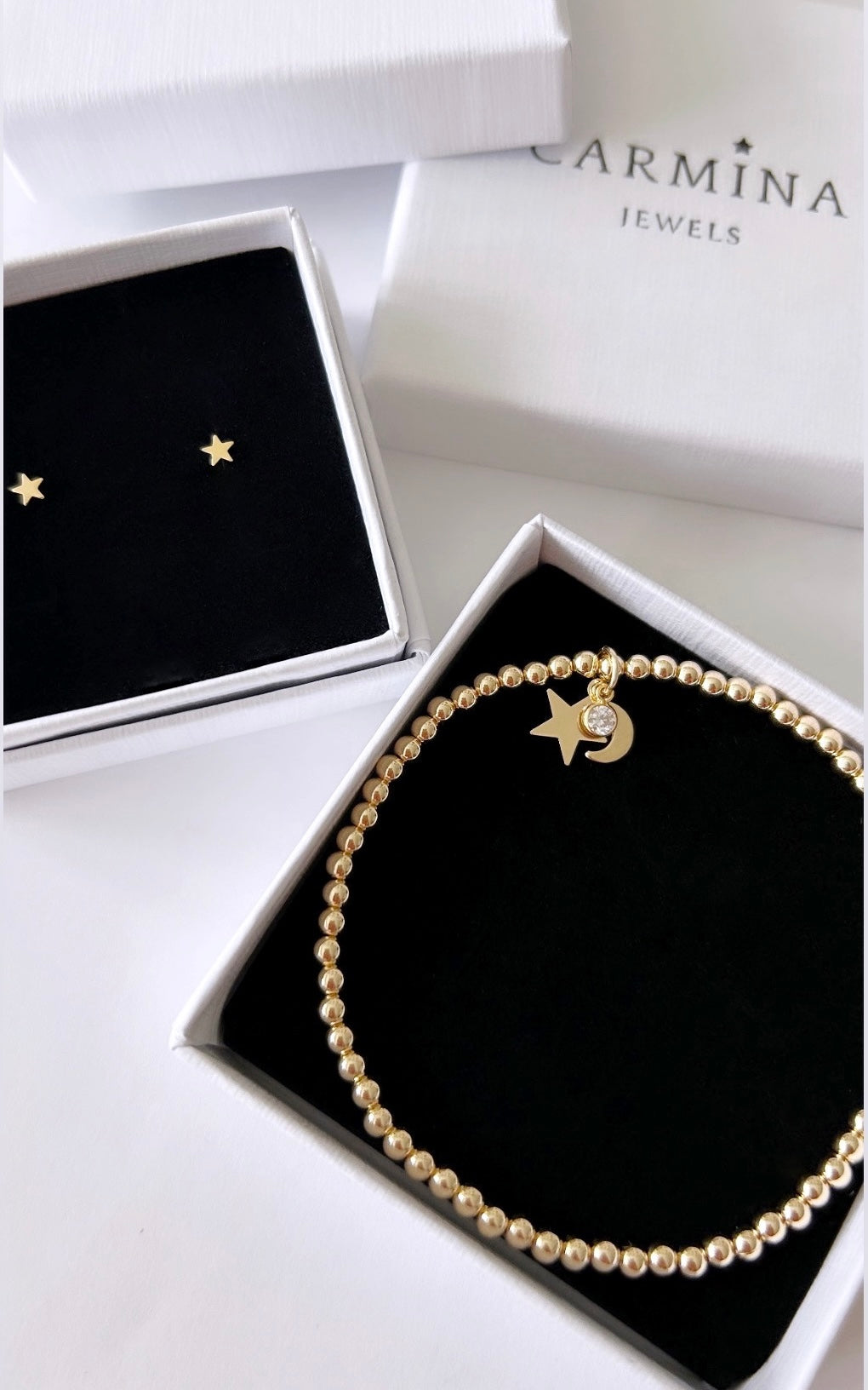 Gold Star stud earrings