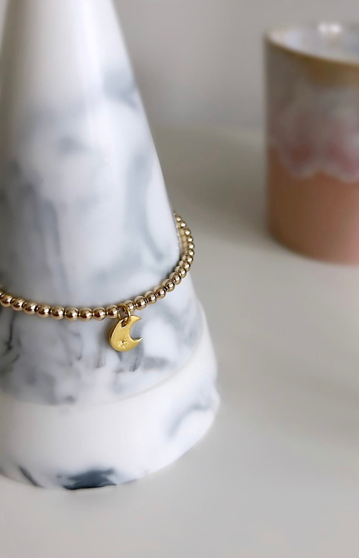 Crescent Moon charm bracelet