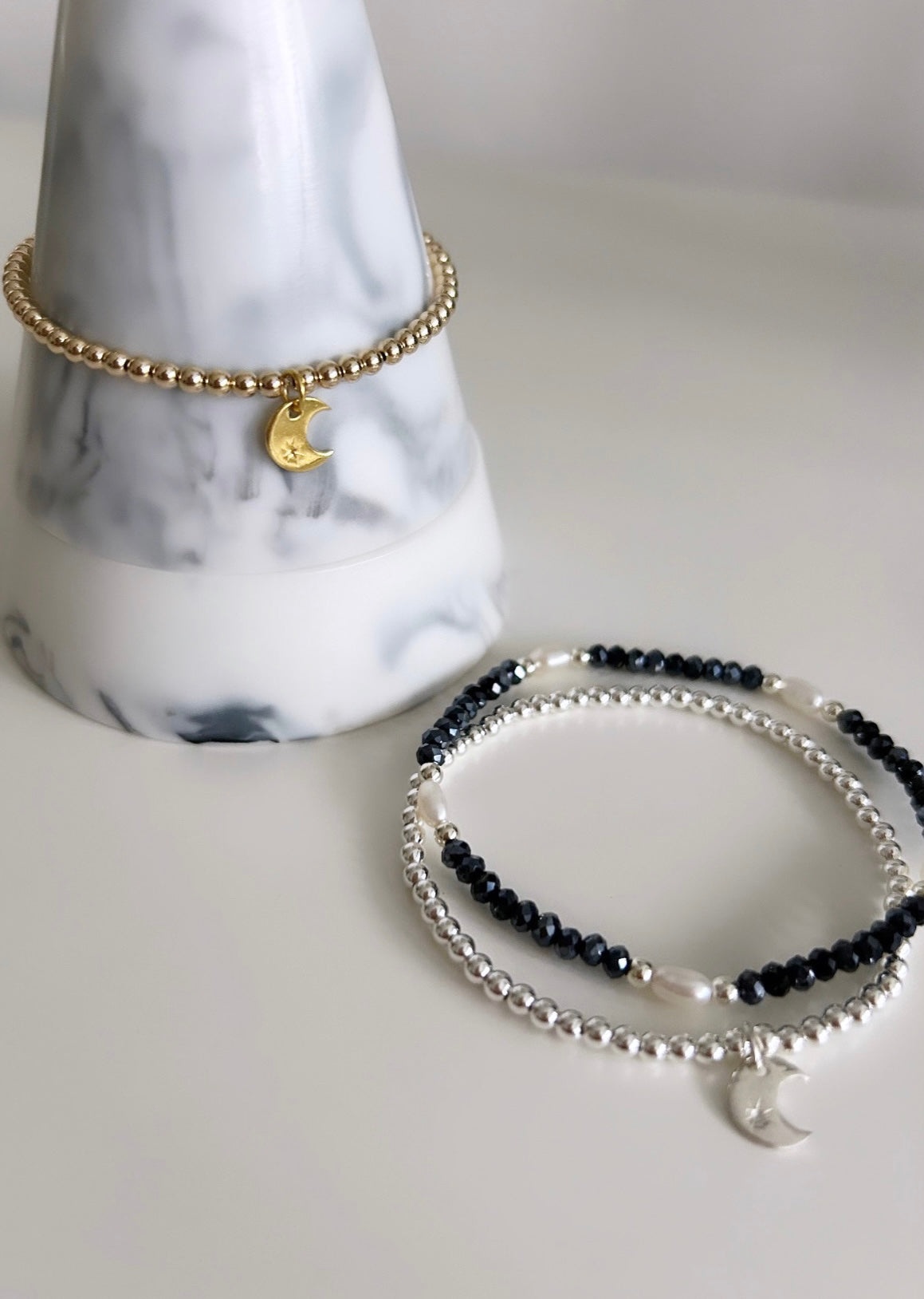 Crescent Moon charm bracelet