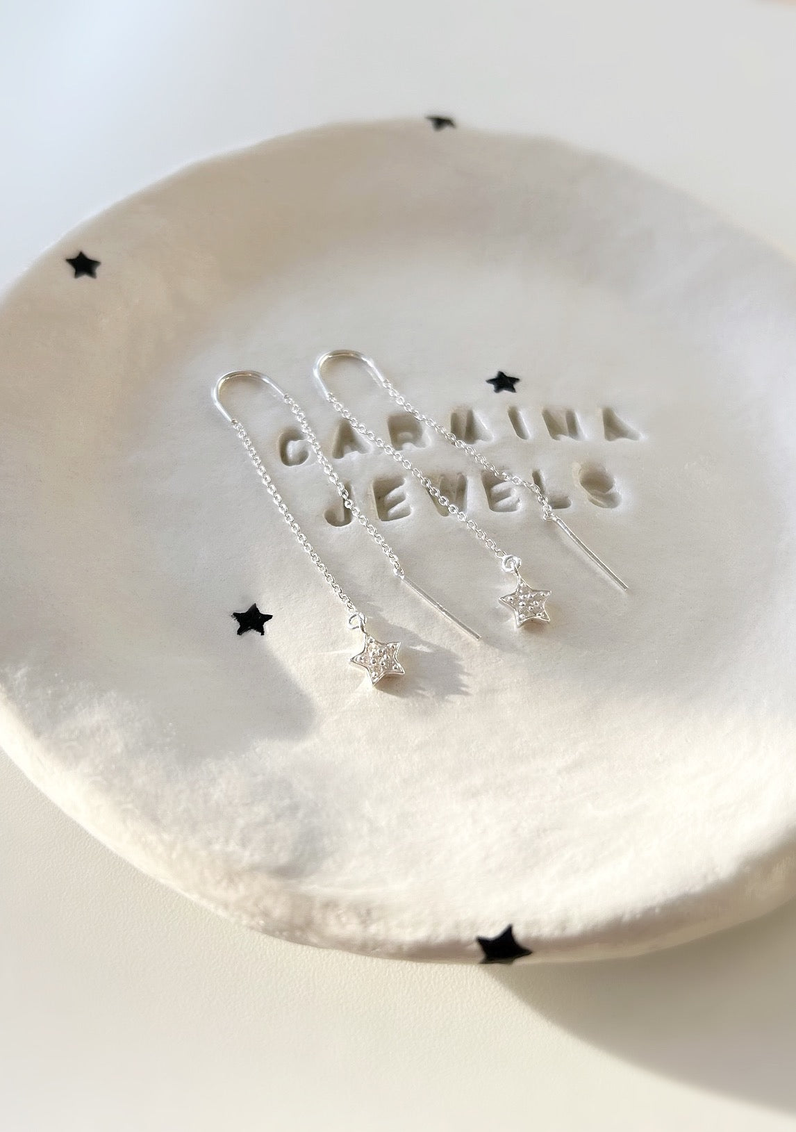 Star Silver threader earrings