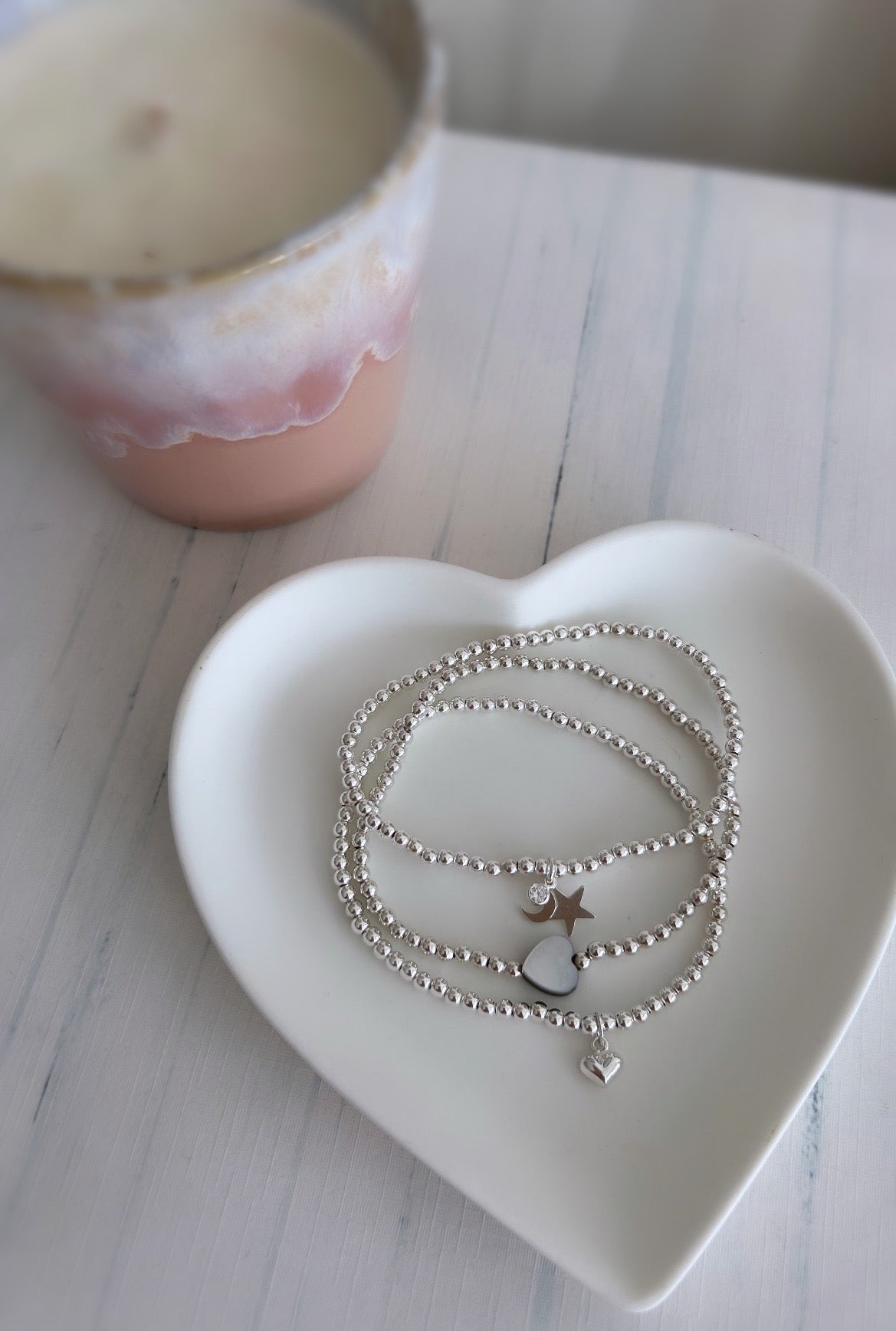 Valentine heart bracelet