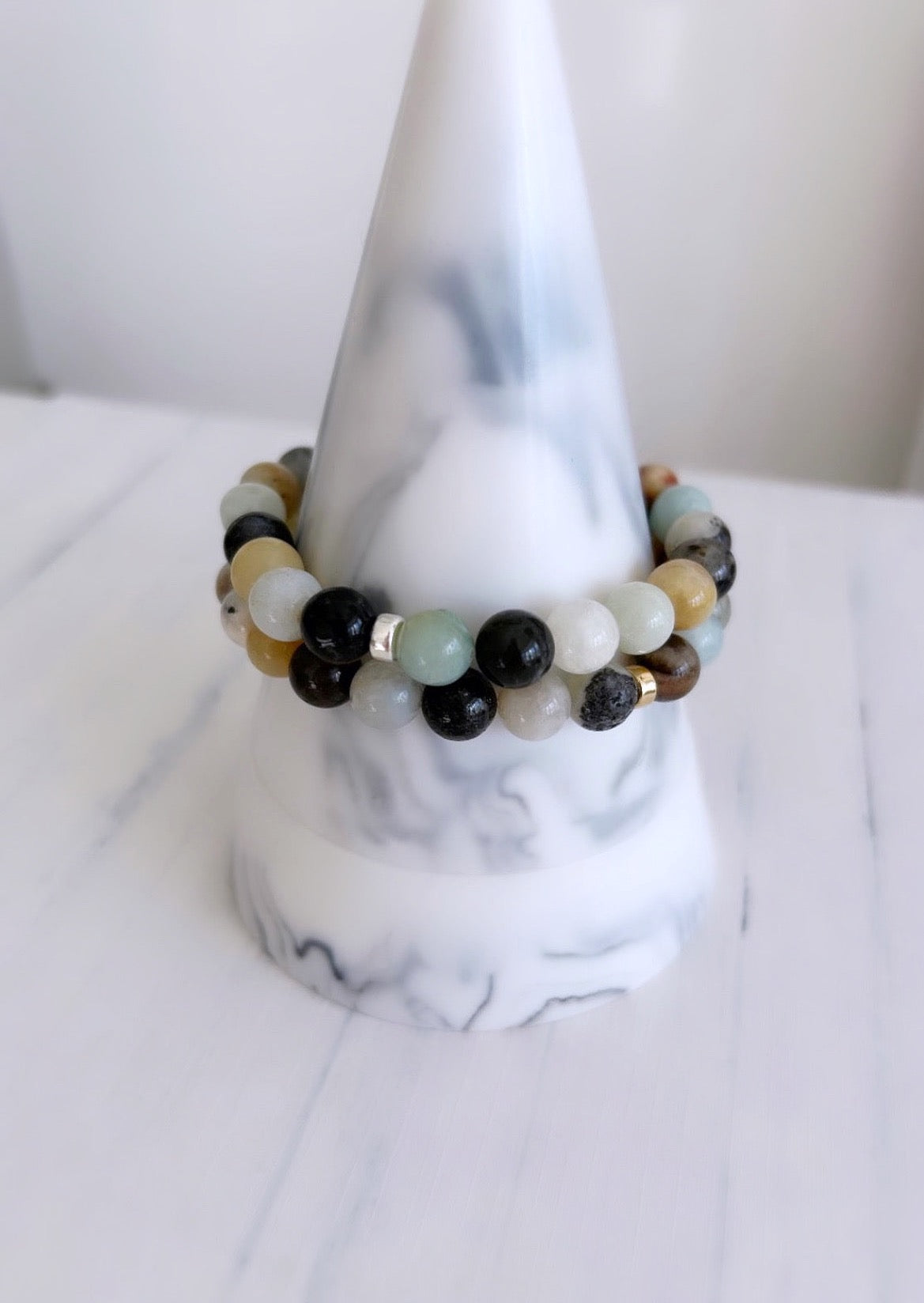 Amazonite bead bracelet