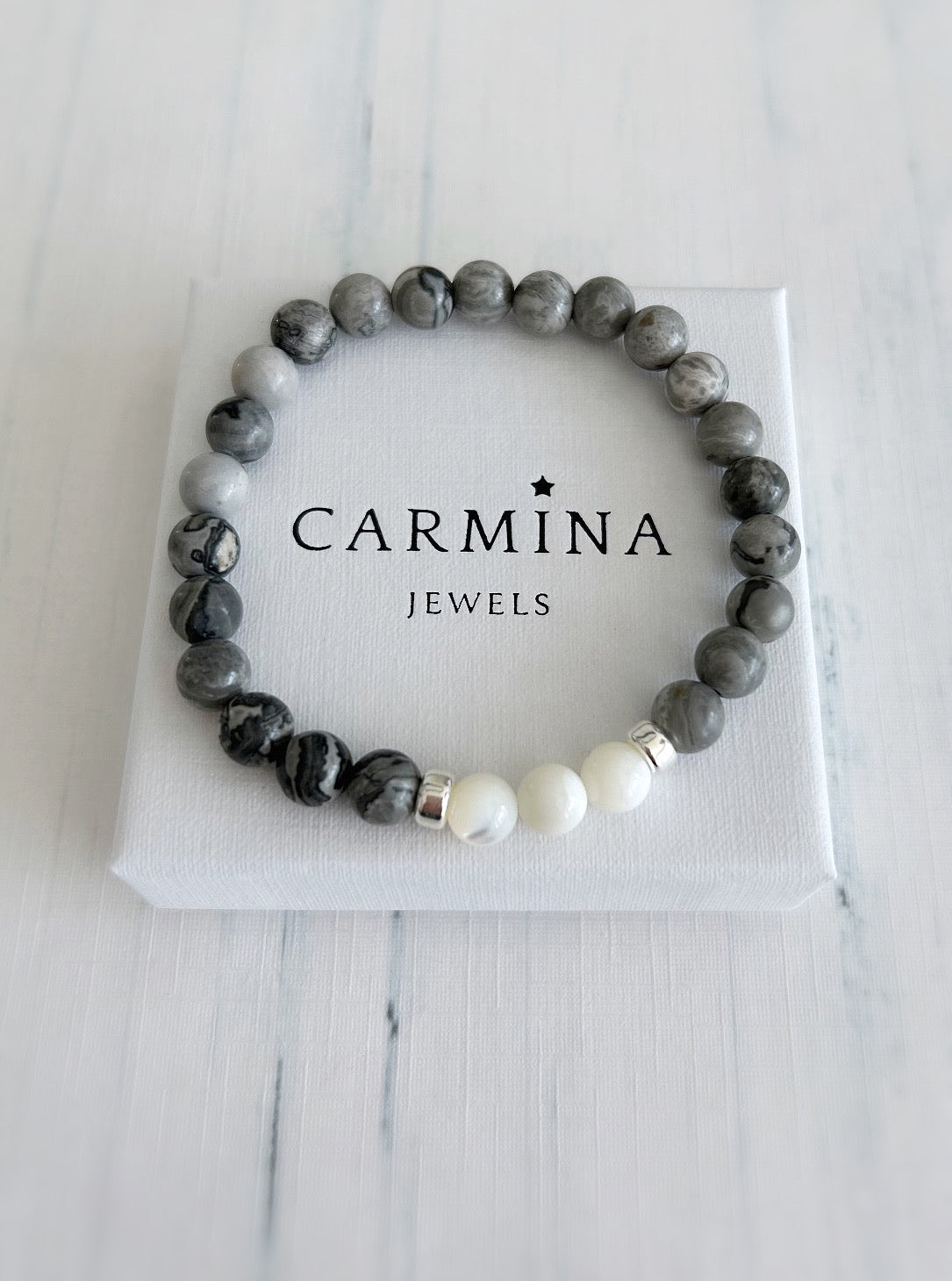 Grey Jasper bracelet