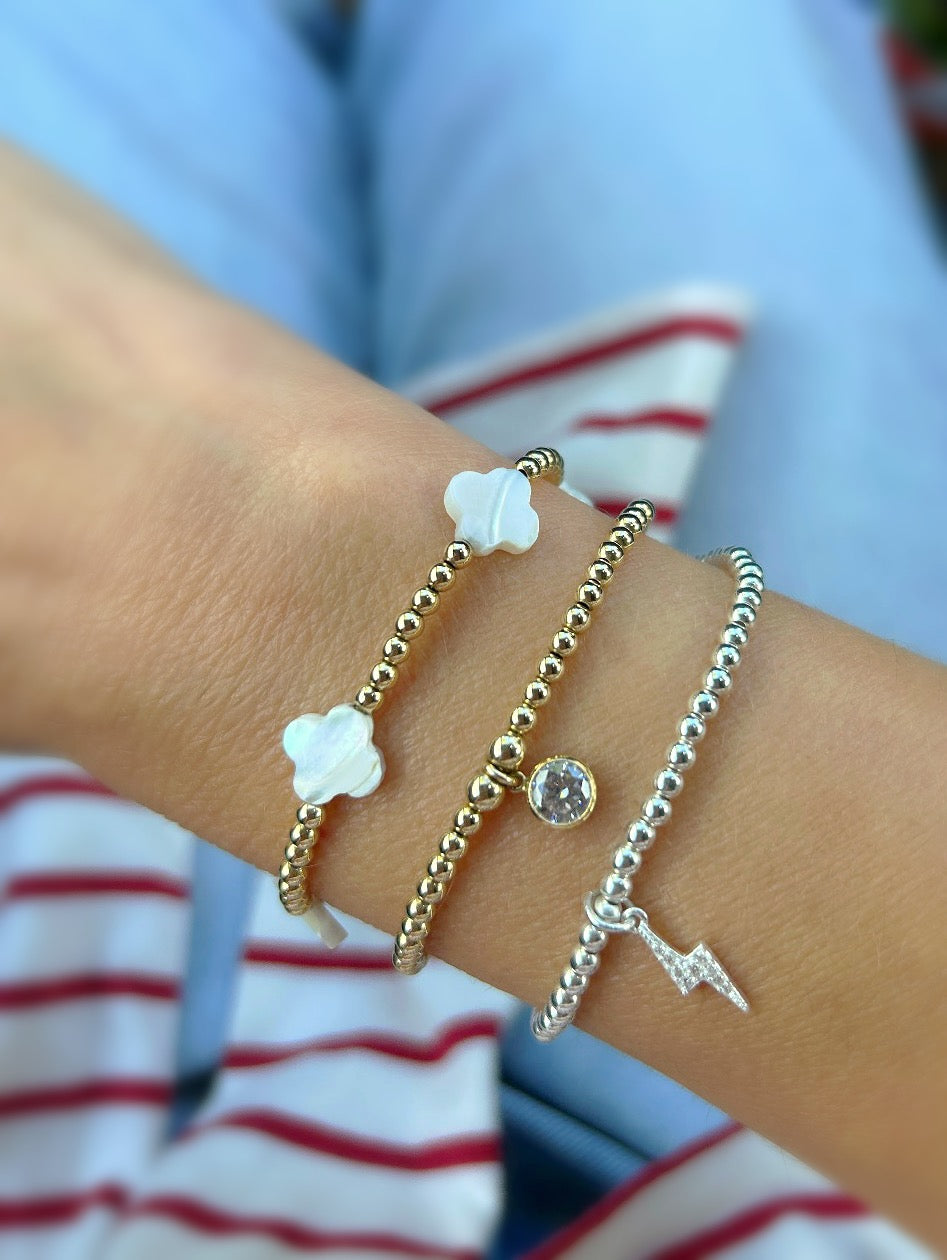 Lightning bolt charm bracelet