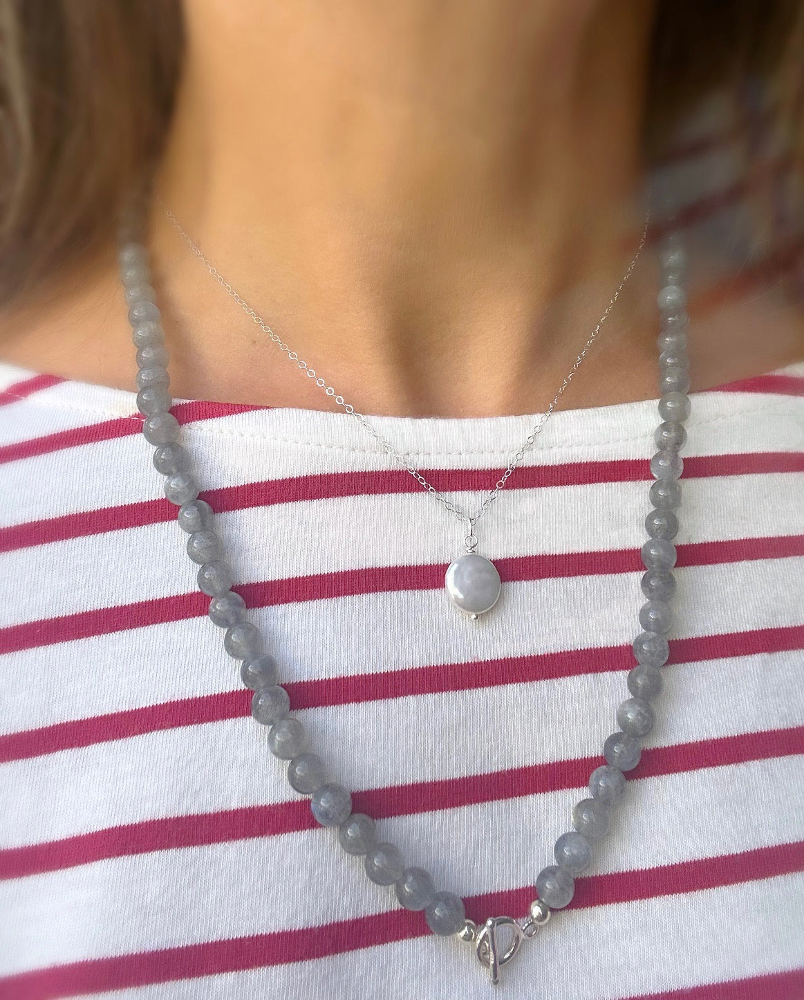 Precious bead wrap bracelet/necklace