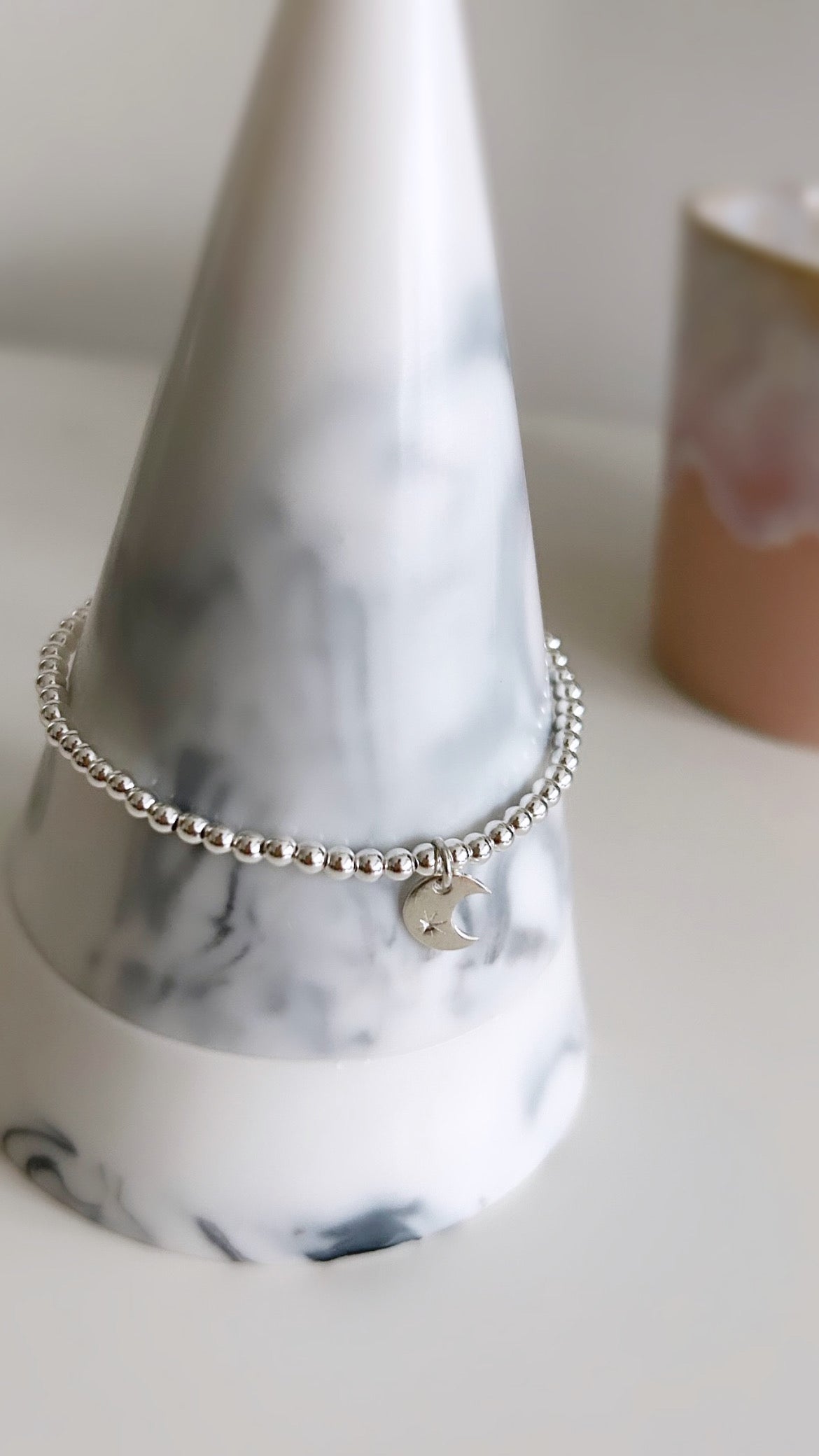 Crescent Moon charm bracelet