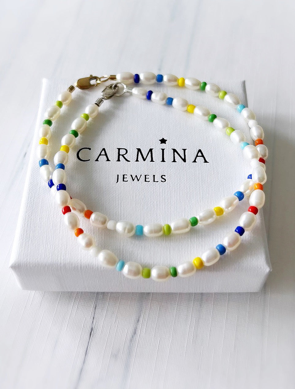 Rainbow Pearl bracelet