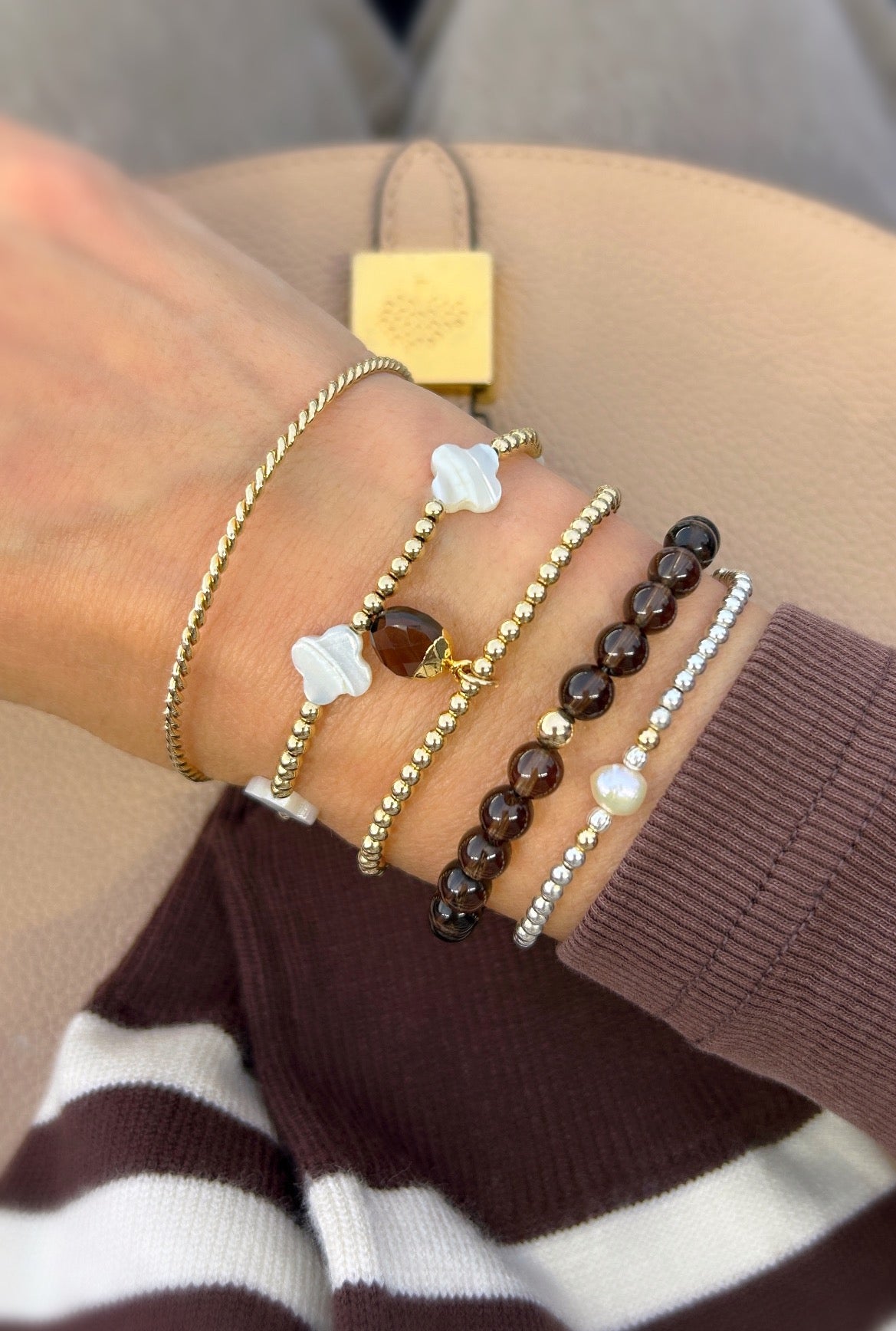 Pearl stacking bracelet