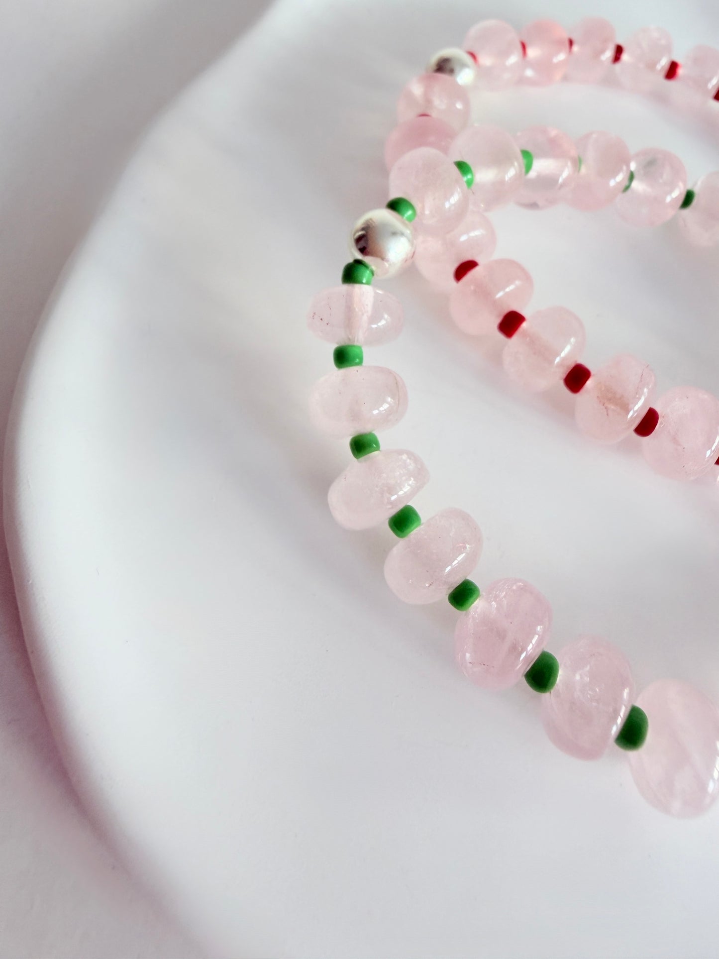 Rose quartz Bon-Bon bracelet