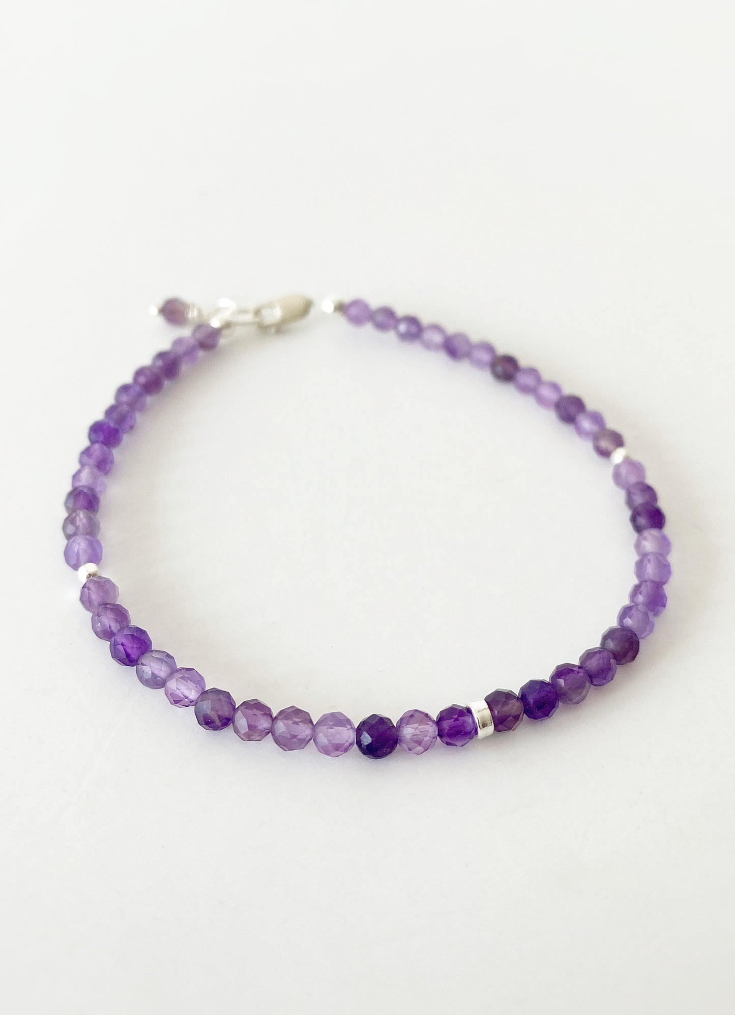 Amethyst crystal bracelet