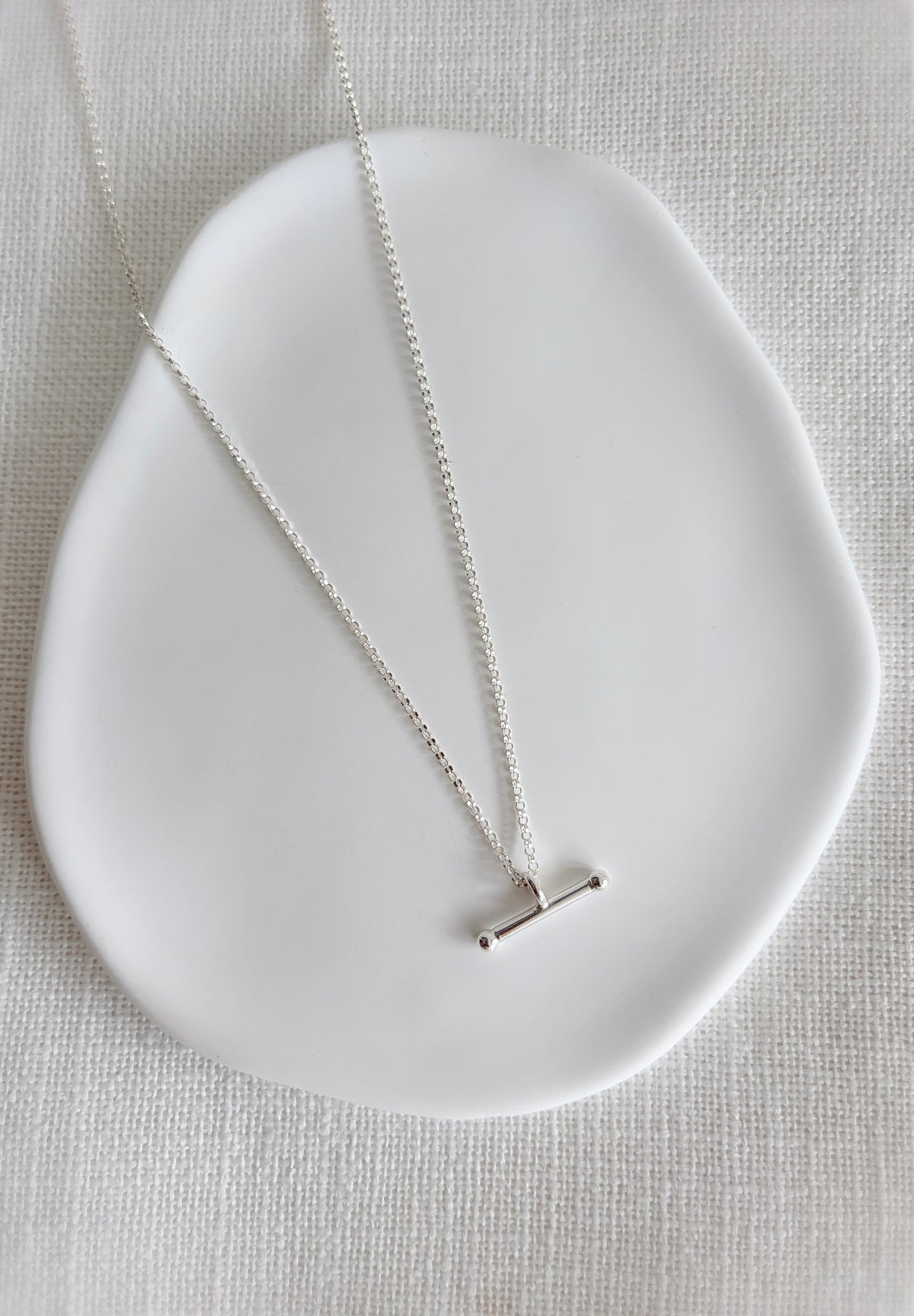 The classic T-bar necklace