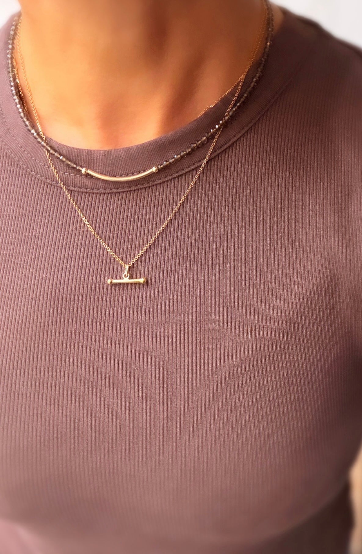 Smoky Quartz crystal necklace