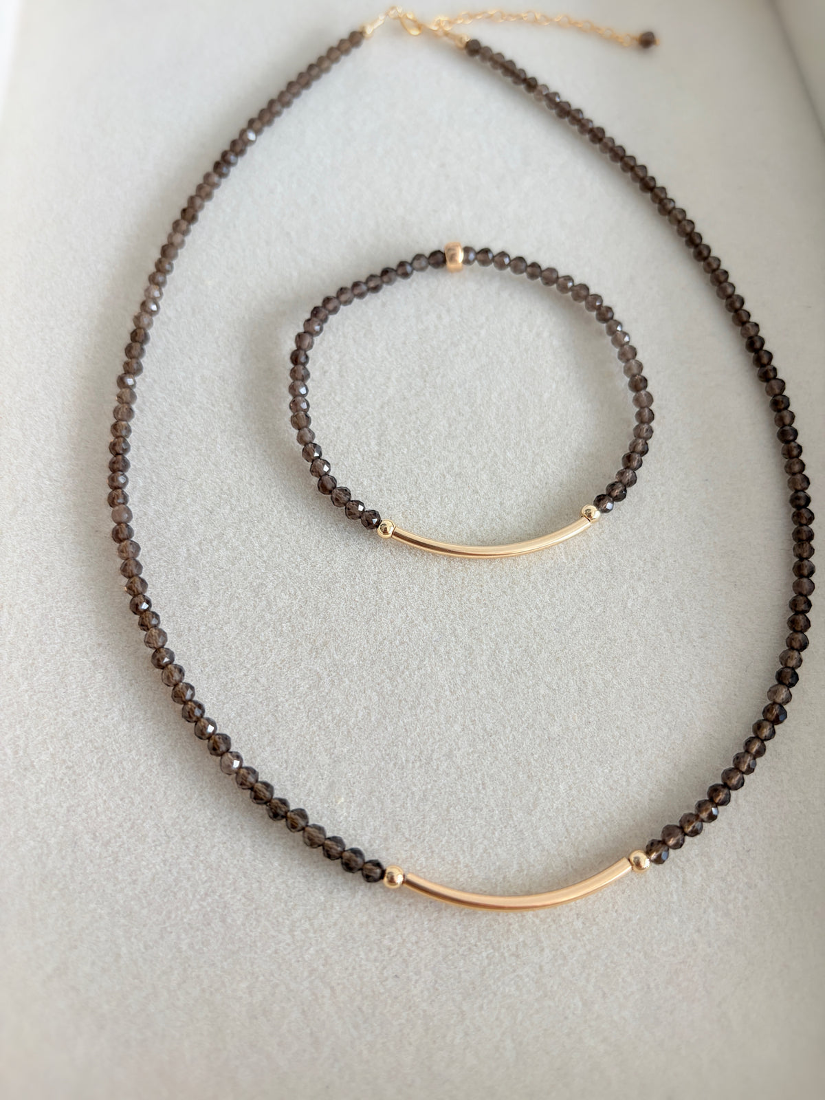 Smoky Quartz crystal necklace