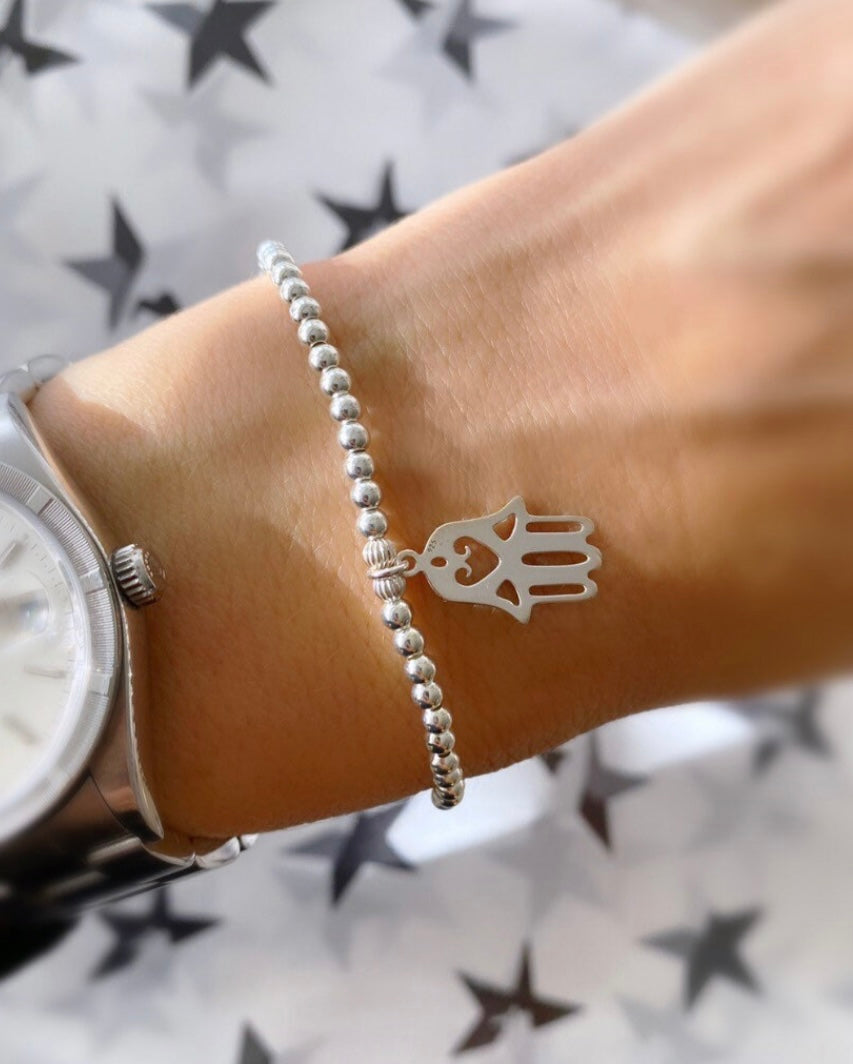 Hamsa charm bracelet