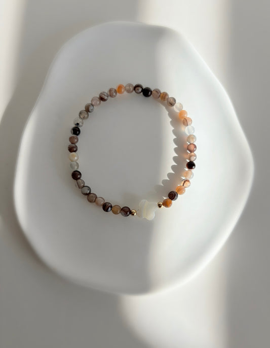 Botswana Agate bead bracelet