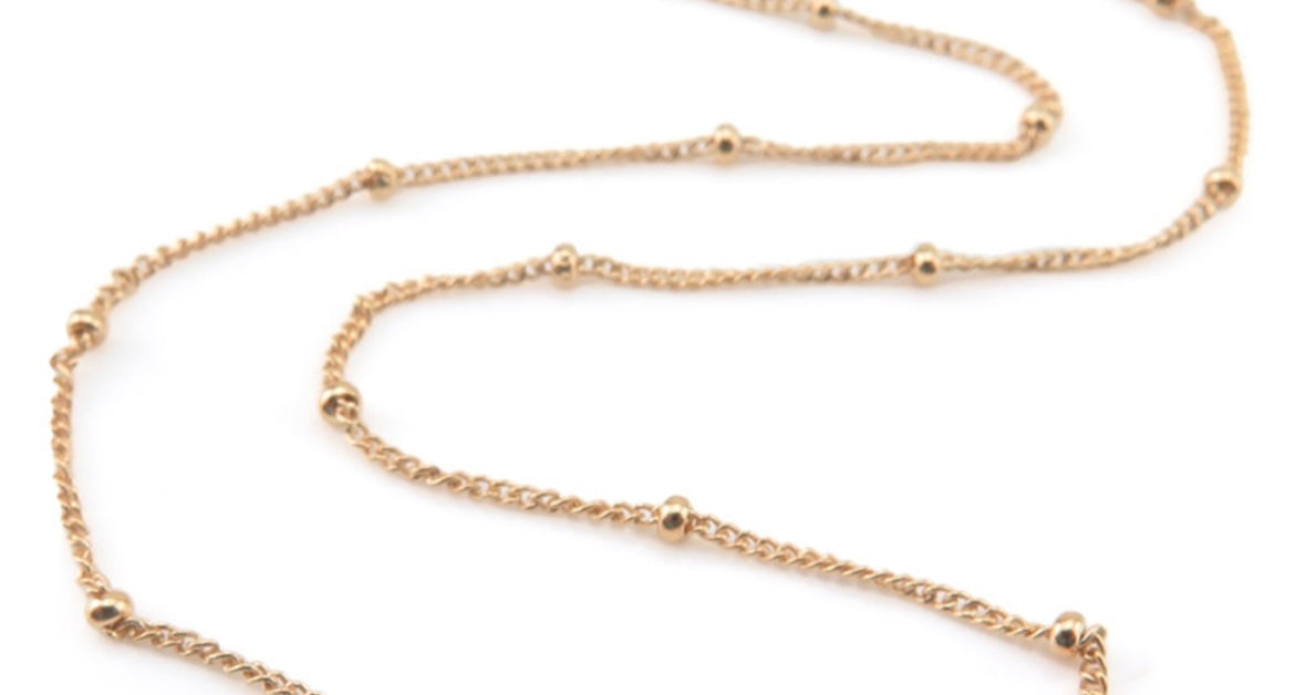 A delicate Sterling silver or Gold Filled Satellite chain necklace ~ perfect for layering and also for adding a charm or locket of your choice.
