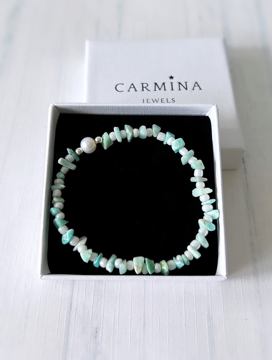 Amazonite cluster bracelet