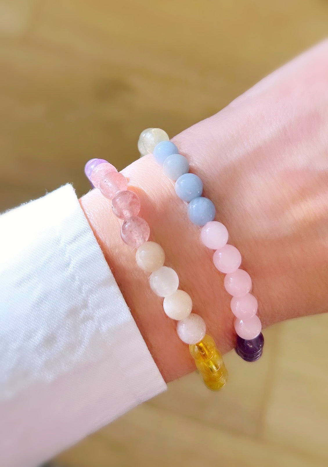 Chakra pastel bead bracelet