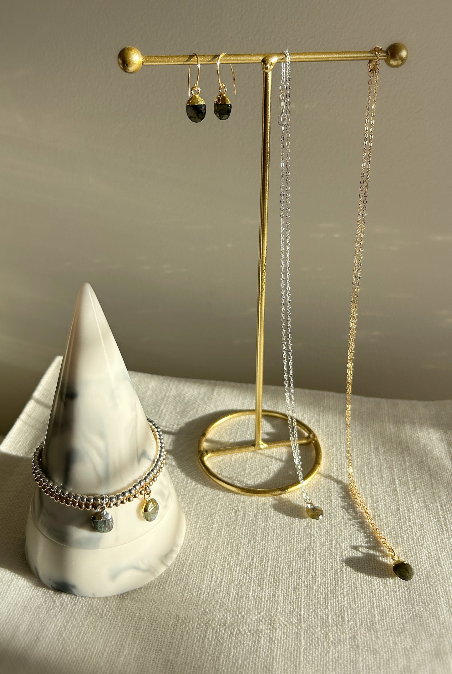 Labradorite gemstone necklace