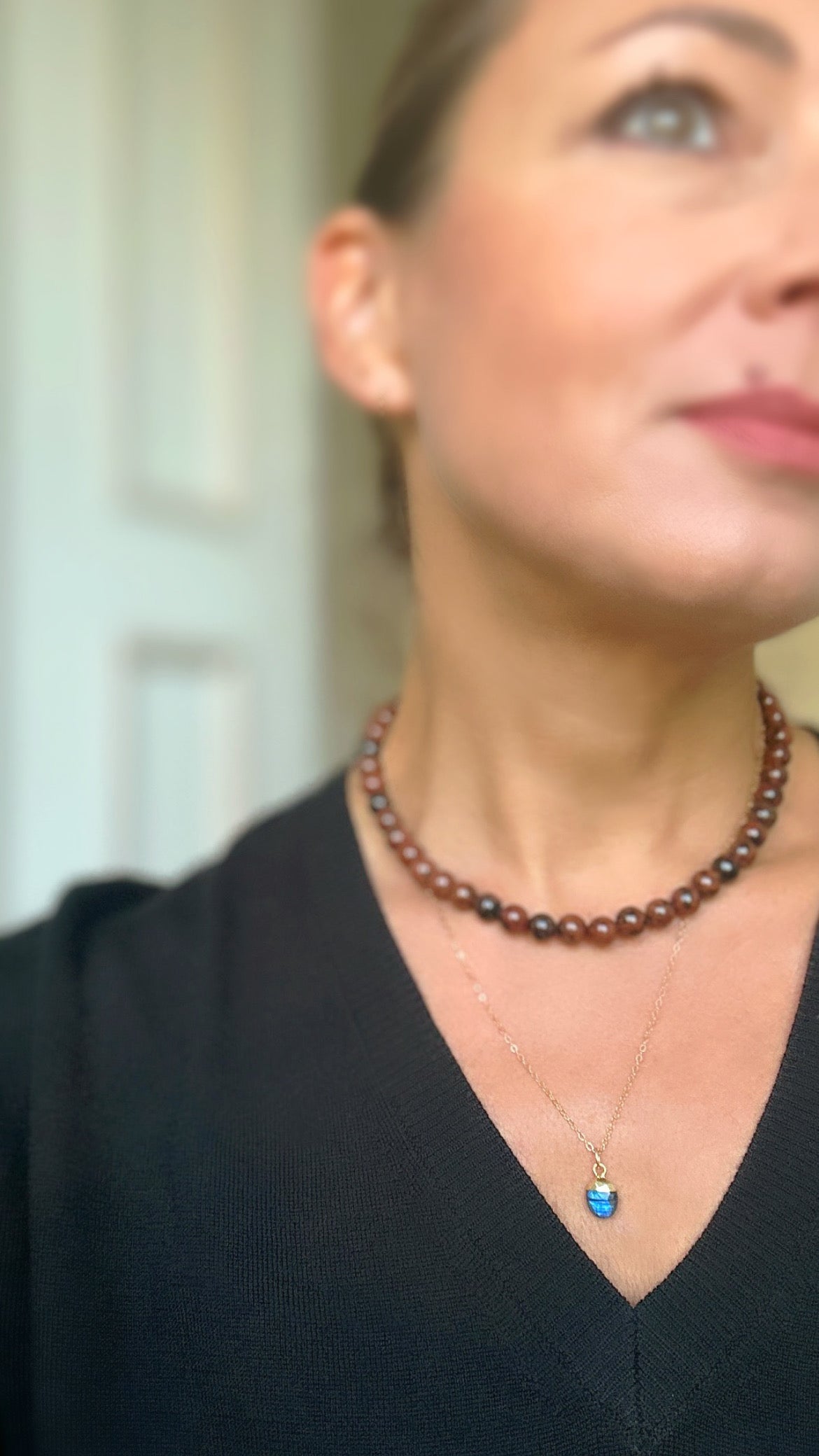 Labradorite gemstone necklace