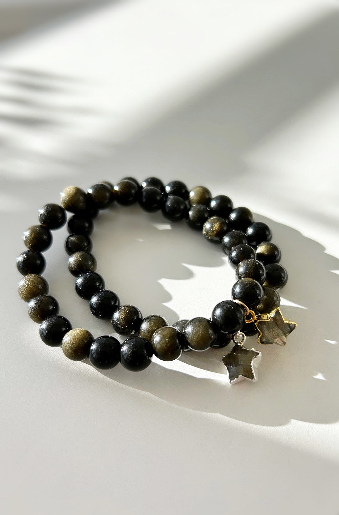 Golden Obsidian star bracelet