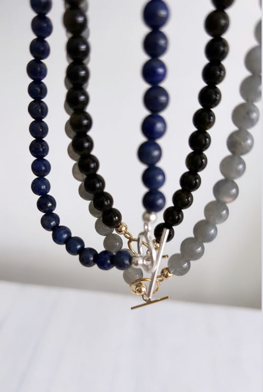 Precious bead wrap bracelet/necklace
