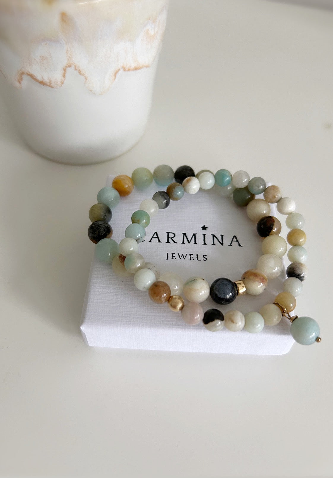 Amazonite bead bracelet