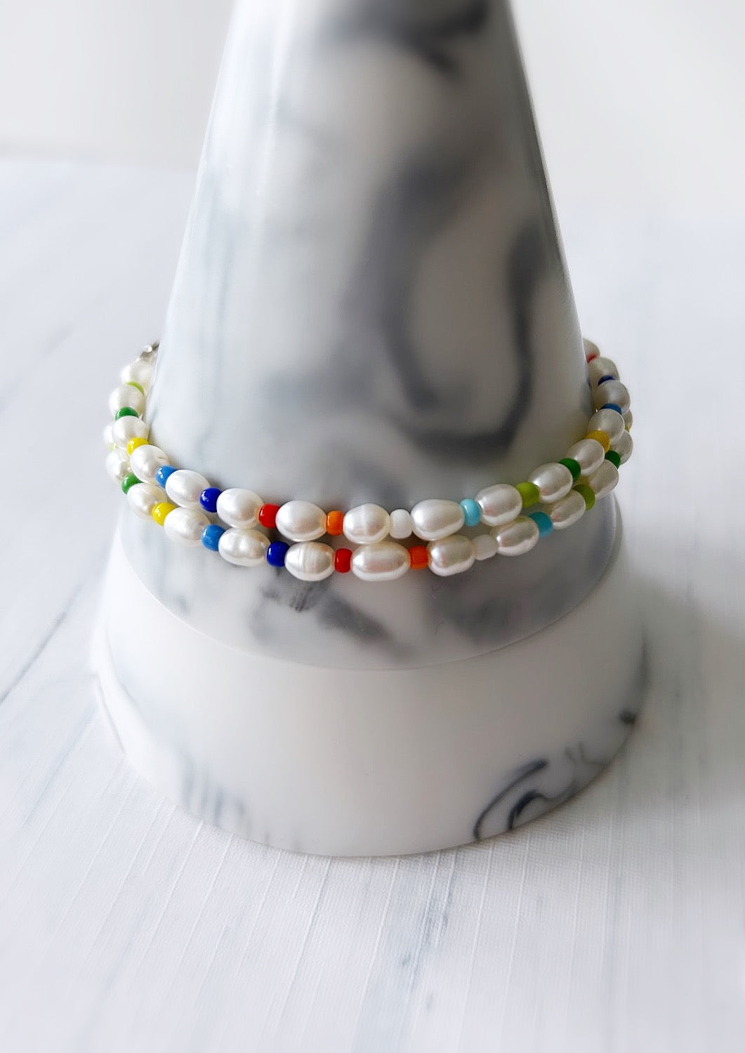 Rainbow Pearl bracelet