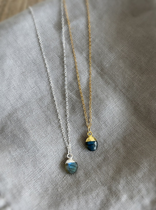 Labradorite gemstone necklace