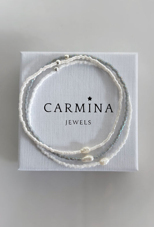 Mini miyuki bead stacking bracelets