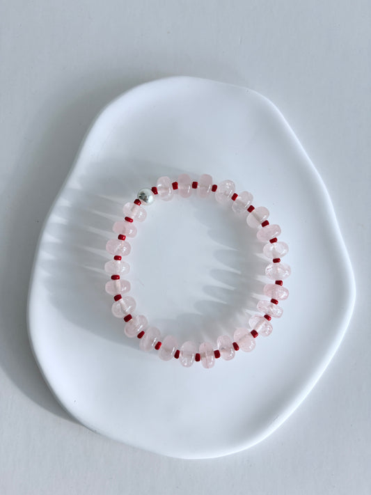 Rose quartz Bon-Bon bracelet